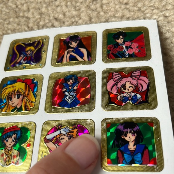 Vintage 90s Prismatic Sailor Moon Stickers (One Sheet) - Picture 8 of 8
